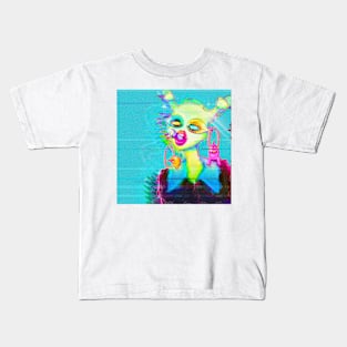 Glitch Alien Kids T-Shirt